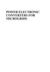 book Power Electronic Converters for Microgrids