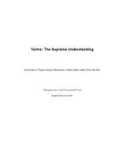 book Tantra: The Supreme Understanding