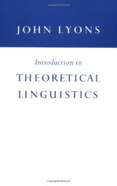 book Introduction to Theoretical Linguistics