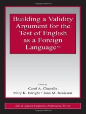 book Building a Validity Argument for the Test of  English as a Foreign Language