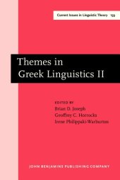 book Themes in Greek Linguistics: Volume II