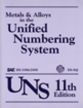 book Metals and Alloys in the Unified Numbering System