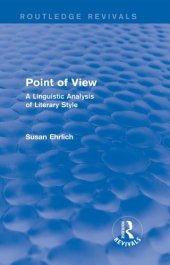 book Point of View A Linguistic Analysis of Literary Style