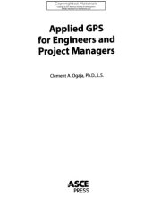 book Applied GPS for Engineers and Project Managers