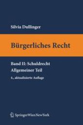 book Bürgerliches Recht: Band II Schuldrecht Allgemeiner Teil