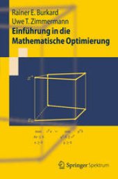 book Einführung in die Mathematische Optimierung