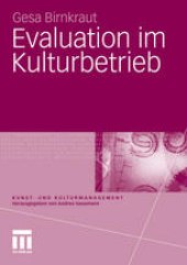 book Evaluation im Kulturbetrieb