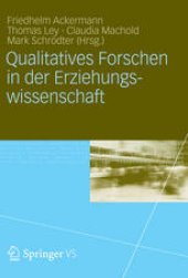 book Qualitatives Forschen in der Erziehungswissenschaft