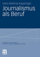 book Journalismus als Beruf