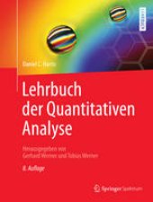 book Lehrbuch der Quantitativen Analyse