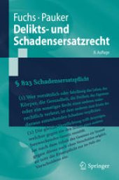 book Delikts- und Schadensersatzrecht