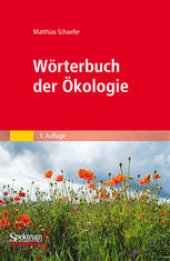 book Wörterbuch der Ökologie