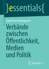 book Verbände zwischen Öffentlichkeit, Medien und Politik