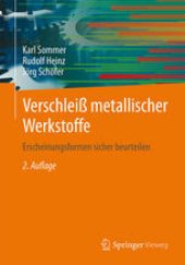 book Verschleiß metallischer Werkstoffe: Erscheinungsformen sicher beurteilen