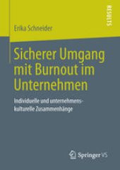 book Sicherer Umgang mit Burnout im Unternehmen: Individuelle und unternehmenskulturelle Zusammenhänge