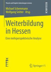 book Weiterbildung in Hessen: Eine mehrperspektivische Analyse