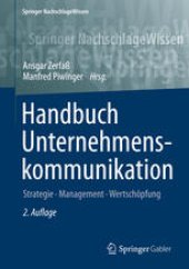 book Handbuch Unternehmenskommunikation: Strategie - Management – Wertschöpfung