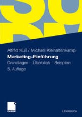 book Marketing-Einführung: Grundlagen – Überblick – Beispiele