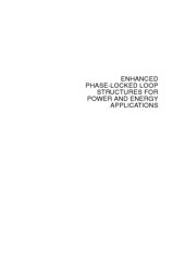 book Enhanced Phase-Locked Loop Structures for Power and Energy Applications