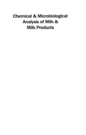 book Chemical & microbiological analysis of milk & milk products