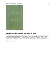 book In the School-Room: Chapters in the Philosophy of Education