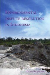 book Environmental Dispute Resolution in Indonesia