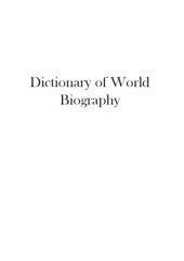 book Dictionary of World Biography
