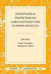 book Sociopolitical perspectives on language policy and planning in the USA