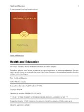 book Health and Education