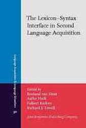 book The lexicon-syntax interface in second language aquisition