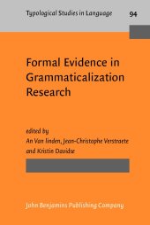 book Formal Evidence in Grammaticalization Research