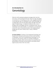 book An Introduction to Gerontology