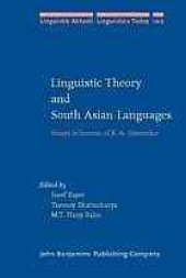 book Linguistic theory and South Asian languages : essays in honour of K.A. Jayaseelan