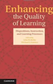 book Enhancing the quality of learning: dispositions, instruction, and learning processes