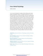 book Cross-Cultural Psychology: Research and Applications