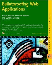 book Bulletproofing Web Applications 