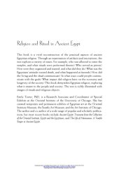 book Religion and Ritual in Ancient Egypt