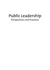 book Public Leadership: Perspectives and Practices