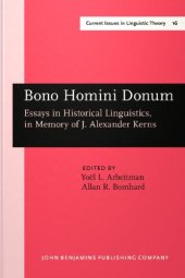 book Bono Homini Donum: Essays in Historical Linguistics, in Memory of J. Alexander Kerns