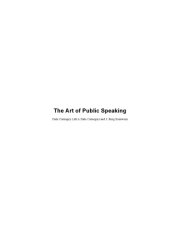 book The Art of Public Speaking