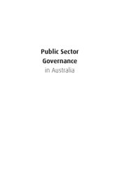 book Public Sector Governance in Australia