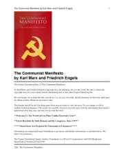 book The Communist Manifesto