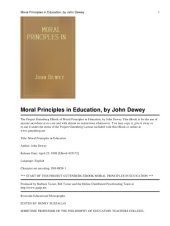 book Moral Principles in Education