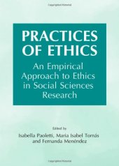 book Practices of Ethics: An Empirical Approach to Ethics in Social Sciences Research