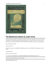 book The Mysterious Island: Dropped From the Clouds (1875)