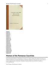 book Women of the Romance Countries