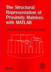 book The structural representation of proximity matrices with MATLAB