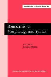 book Boundaries of Morphology and Syntax