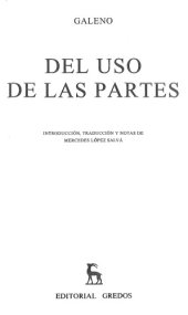 book Del uso de las partes