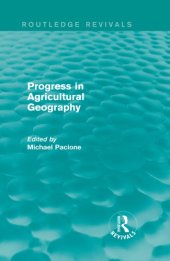 book Progress in agricultural geography